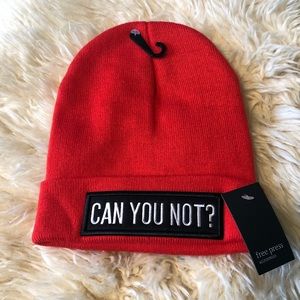 Free Press “Can you not” Patch Beanie